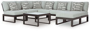 AshleyBeachloft 8 - Piece Sectional with Ottoman and Coffee Table