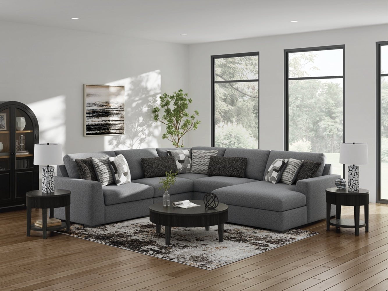 AshleyBealton 5 - Piece Sectional with Chaise