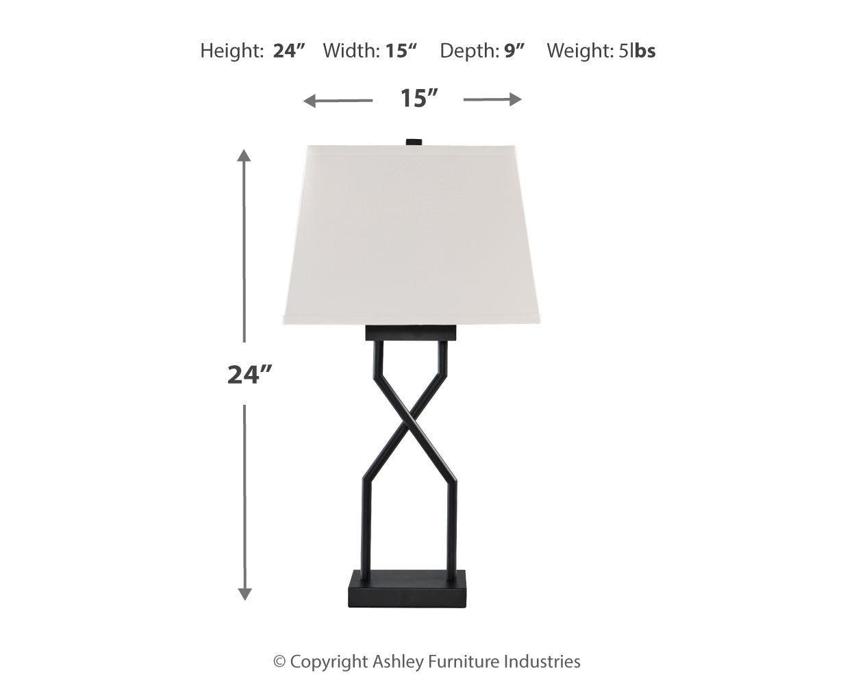 AshleyBrookthrone USB and/or Power Strip Table Lamps