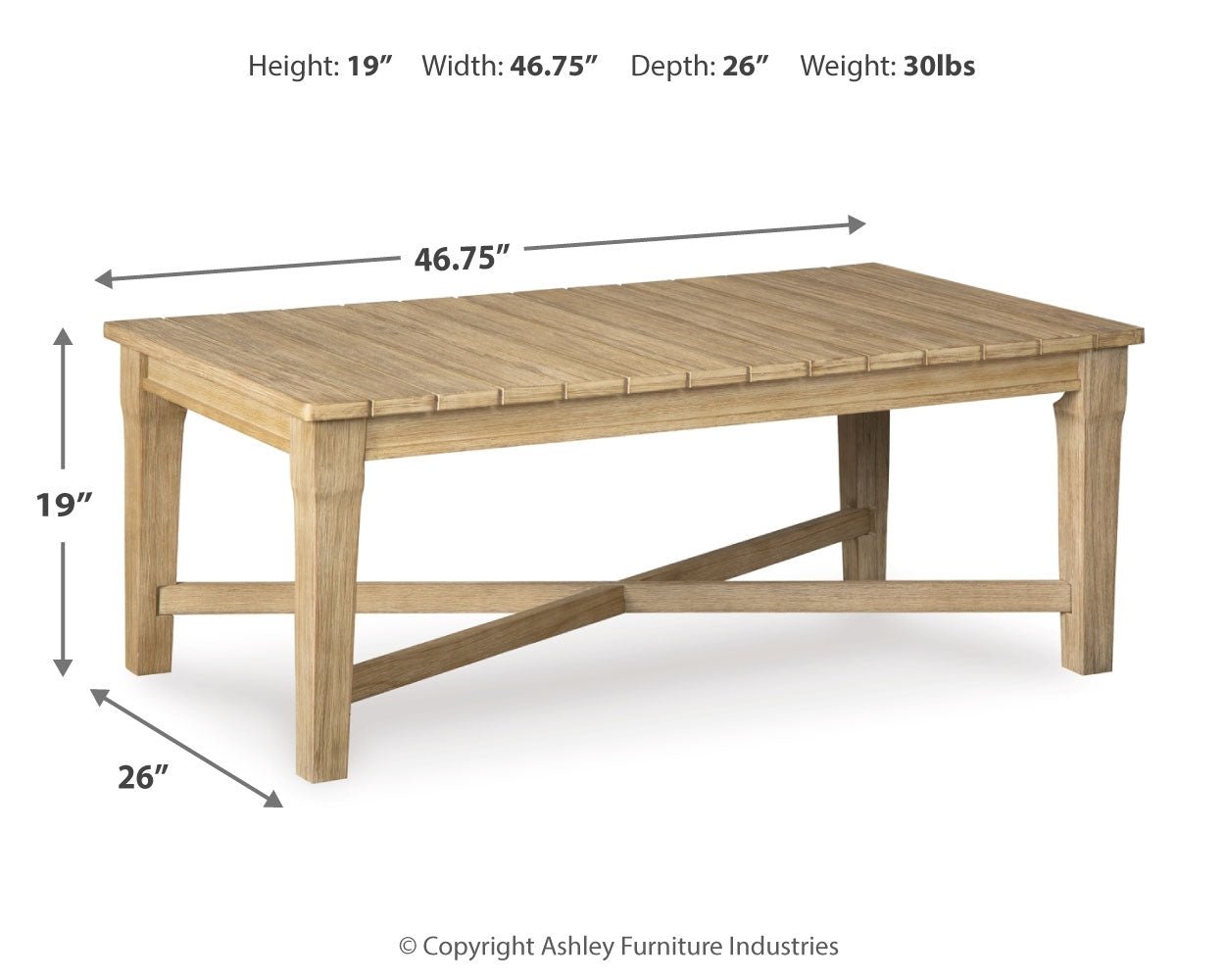AshleyCarter Hall Outdoor Coffee Table