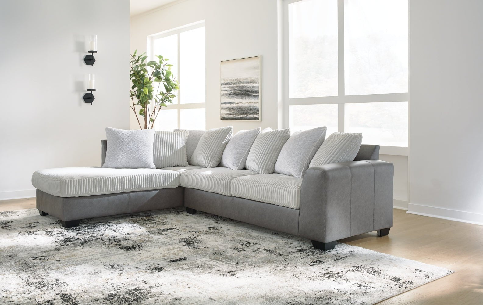 AshleyClairette Court 2 - Piece Sectional with Chaise