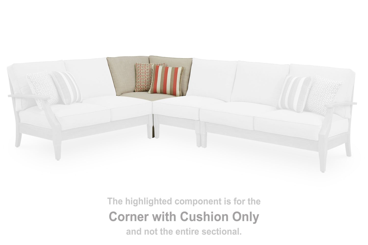 AshleyClare View 3 - Piece Outdoor Sectional