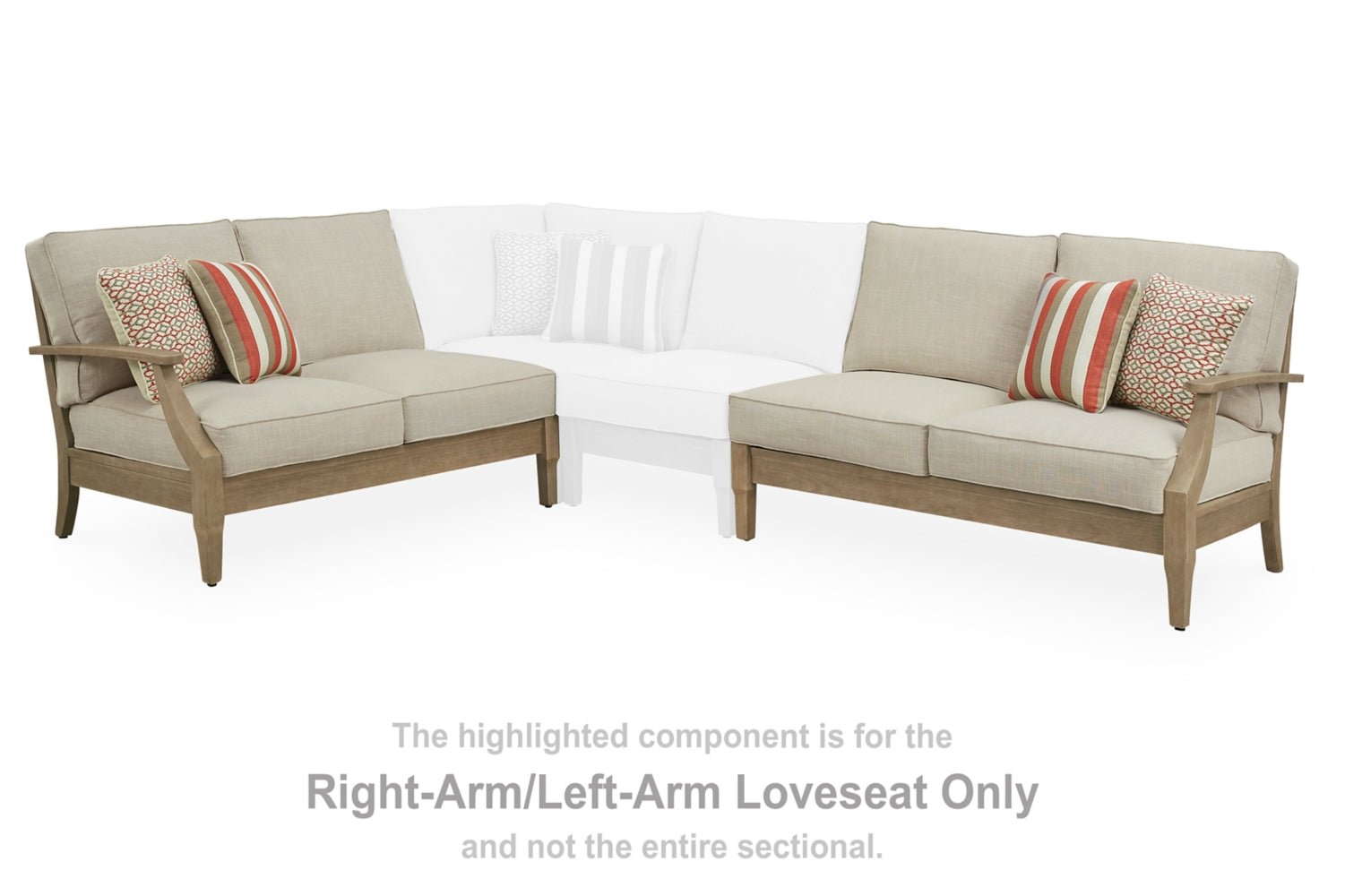 AshleyClare View 4 - Piece Outdoor Sectional