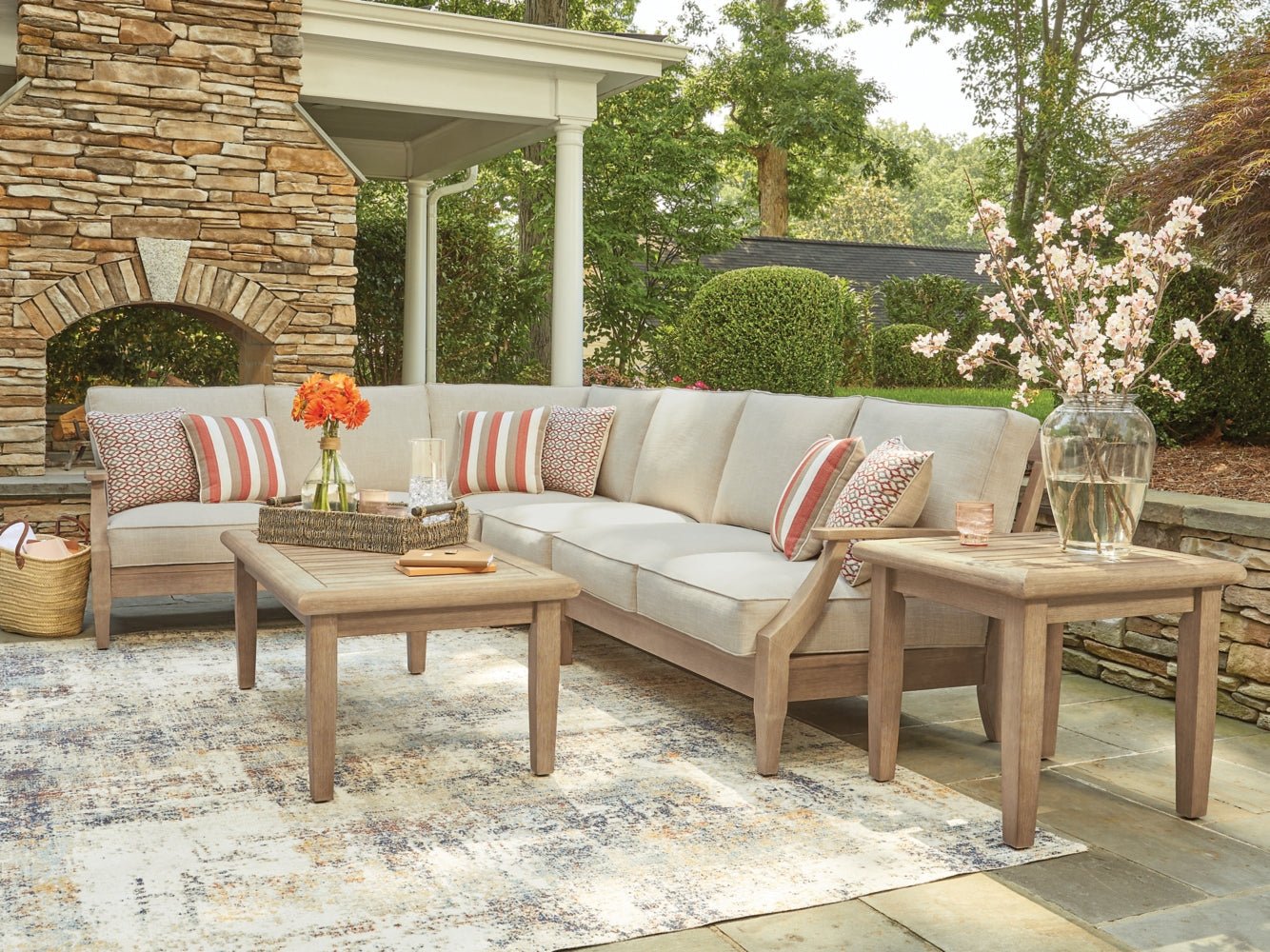 AshleyClare View 4 - Piece Outdoor Sectional
