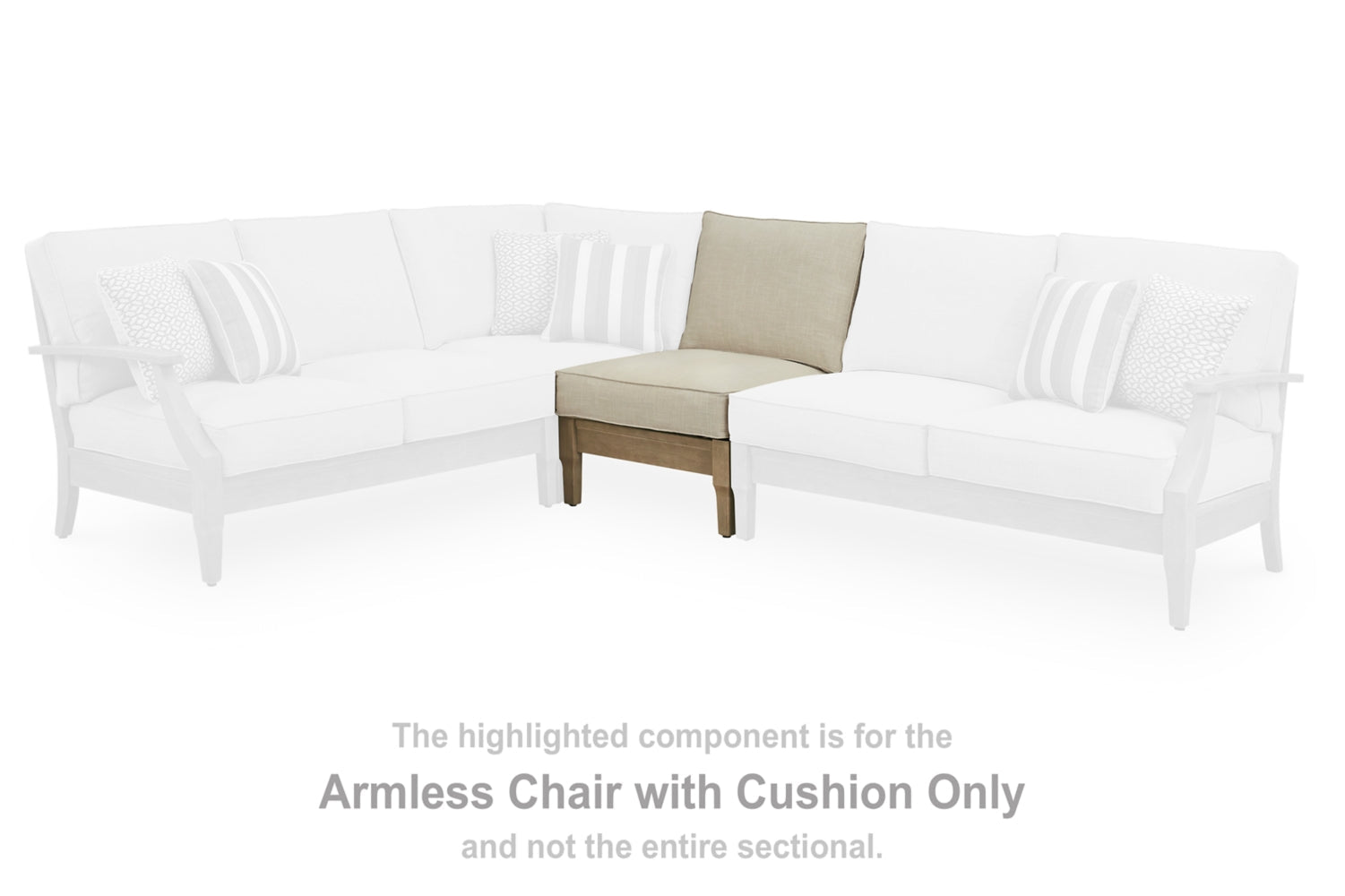 AshleyClare View 4 - Piece Outdoor Sectional