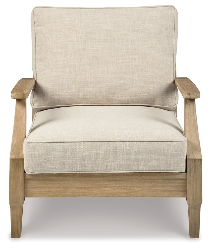AshleyClare View Outdoor Lounge Chairs and End Table Set
