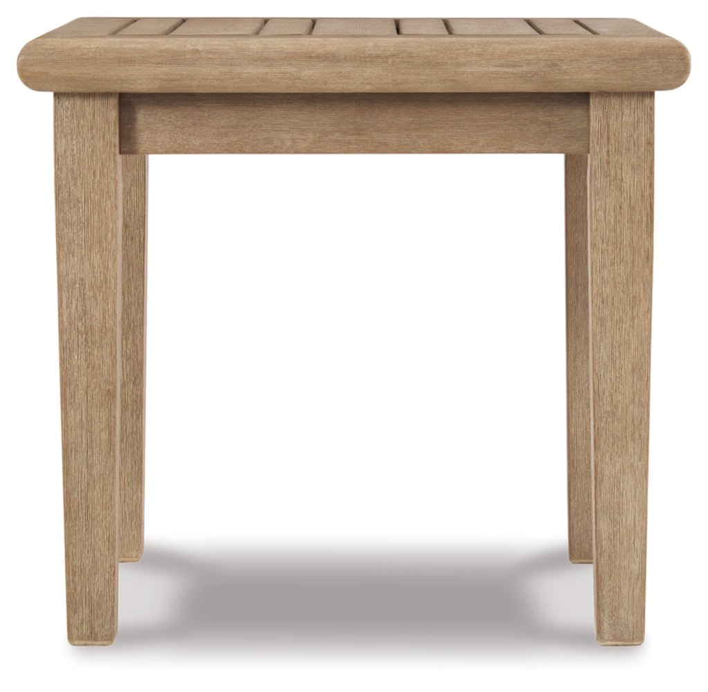 AshleyClare View Outdoor Lounge Chairs and End Table Set