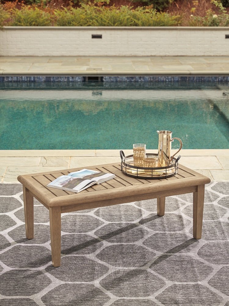AshleyClare View Outdoor Sofa with Coffee Table