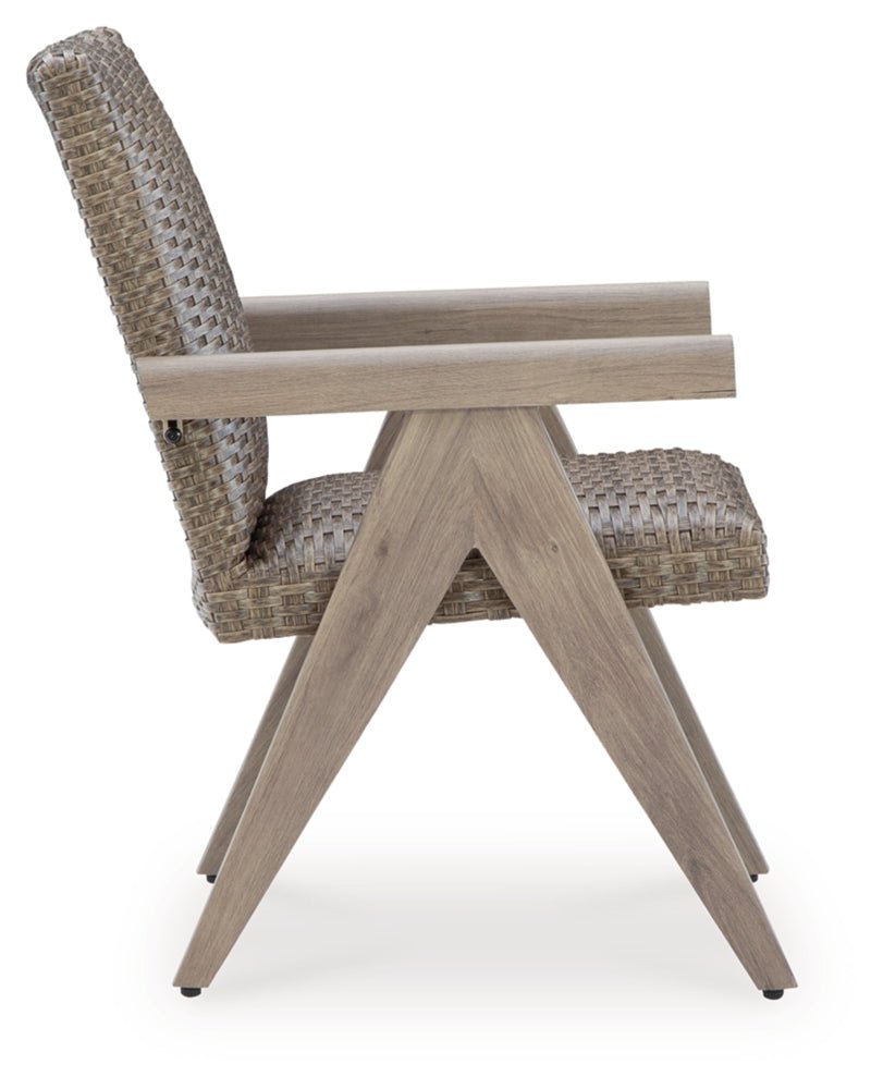 AshleyCliff Trails Outdoor Arm Chair (Set of 2)