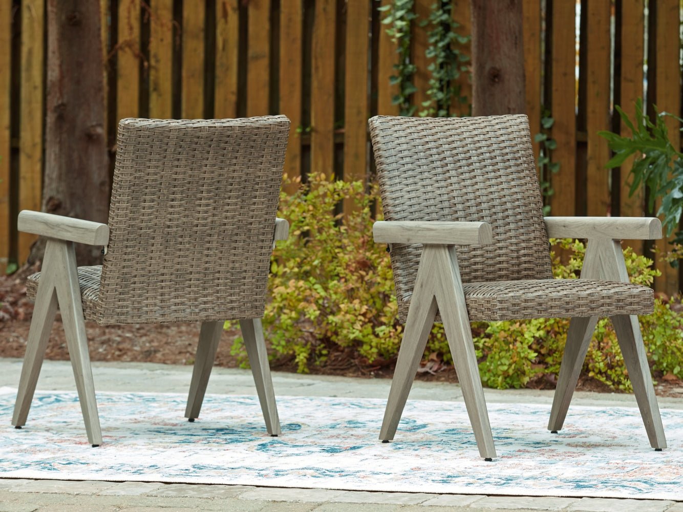 AshleyCliff Trails Outdoor Arm Chair (Set of 2)