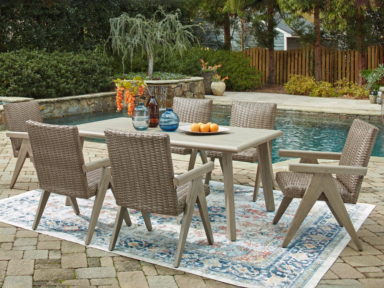 AshleyCliff Trails Outdoor Dining Set