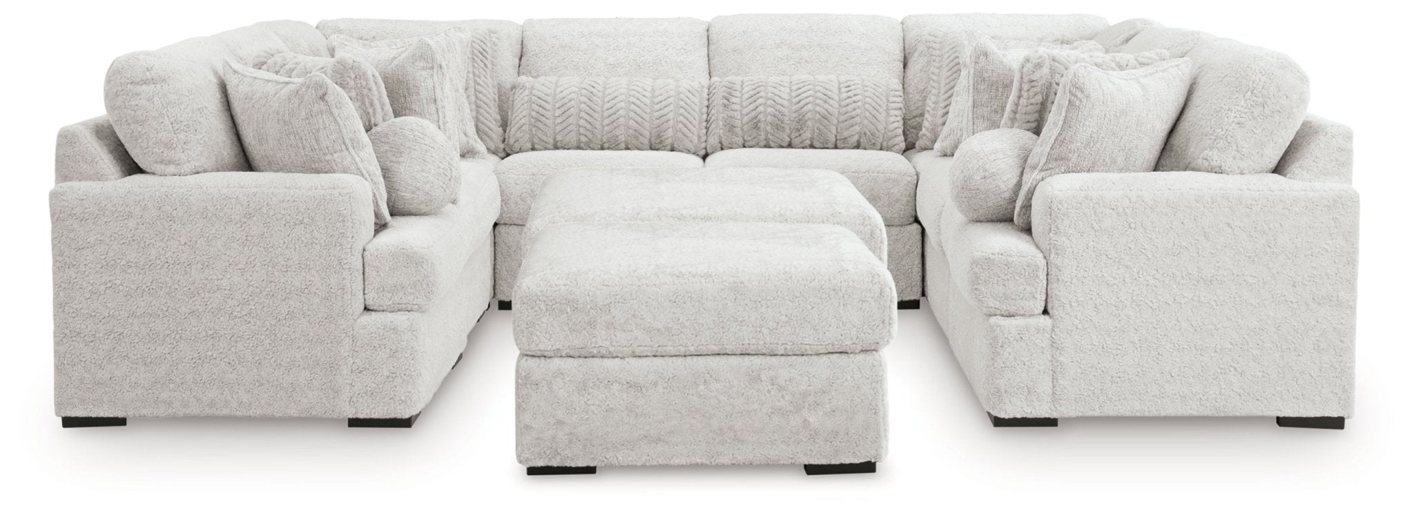 AshleyCuddle Plush 10 - Piece Sectional