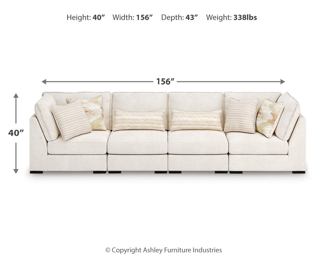 AshleyDonelson Creek 4 - Piece Sectional