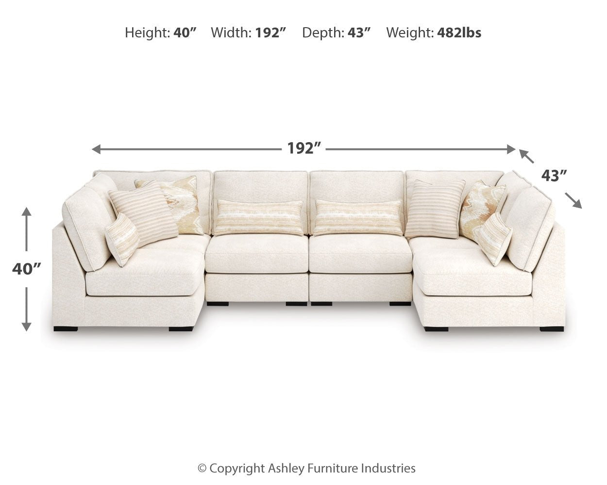 AshleyDonelson Creek 6 - Piece Sectional