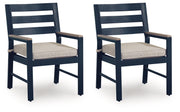 AshleyEast Beach Outdoor Arm Chair with Cushion (Set of 2)