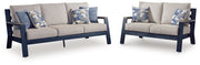 AshleyEast Beach Outdoor Sofa and Loveseat