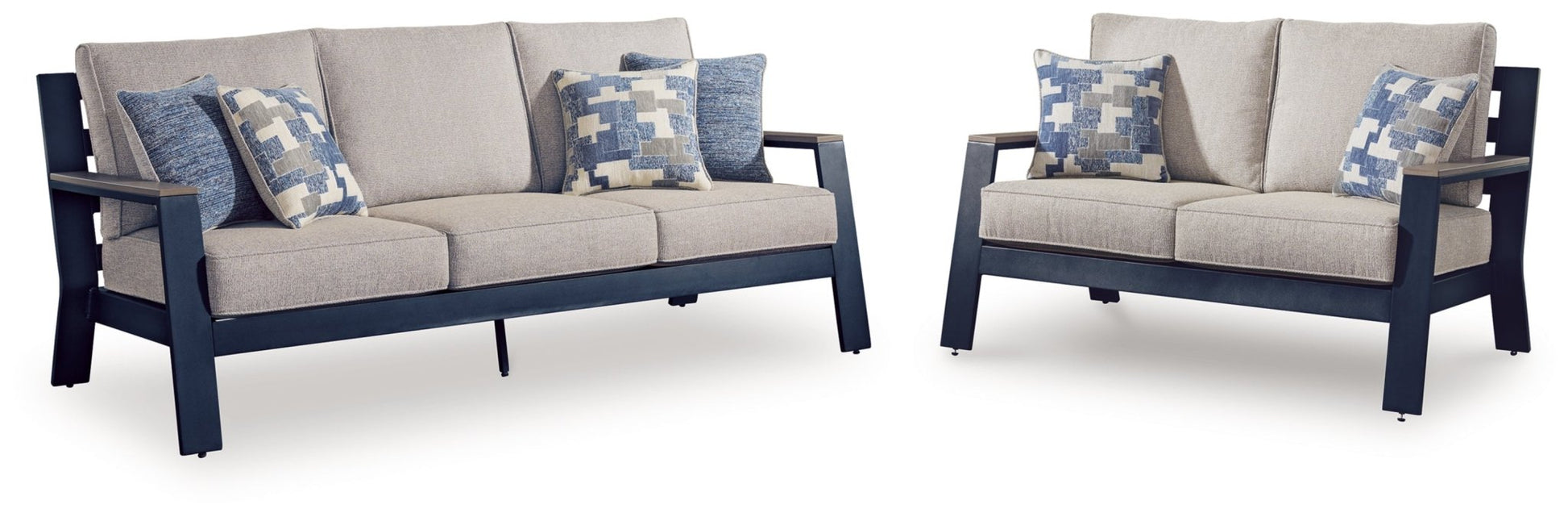 AshleyEast Beach Outdoor Sofa and Loveseat