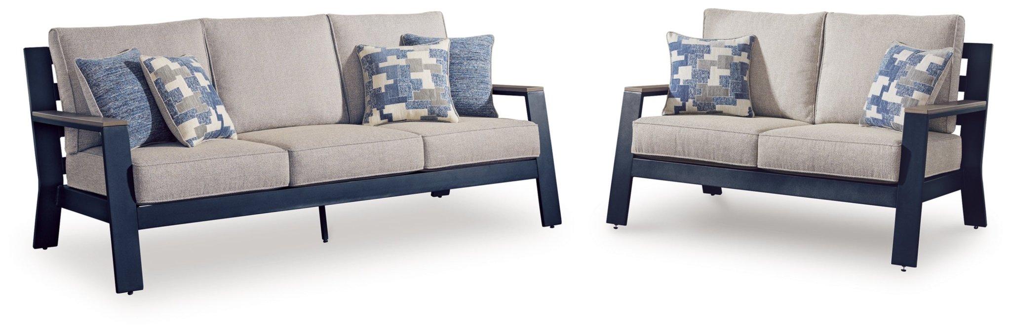 AshleyEast Beach Outdoor Sofa and Loveseat