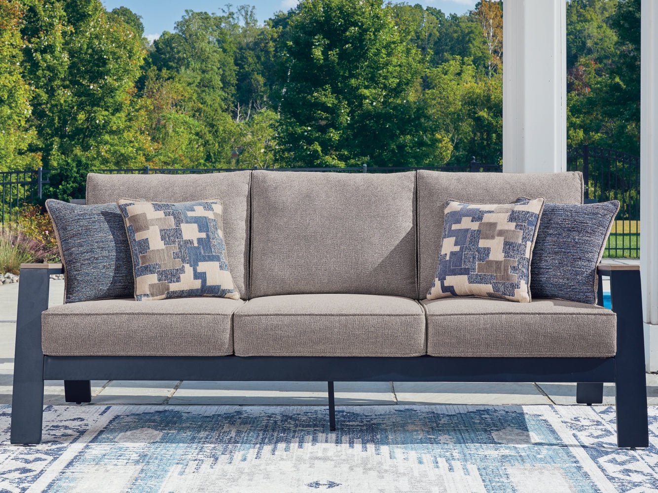 AshleyEast Beach Outdoor Sofa with Cushion
