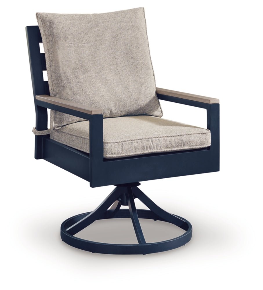 AshleyEast Beach Outdoor Swivel Chair with Cushion (Set of 2)