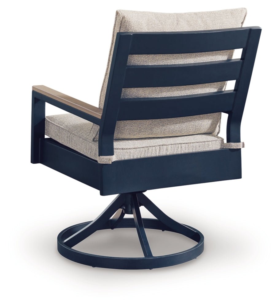 AshleyEast Beach Outdoor Swivel Chair with Cushion (Set of 2)