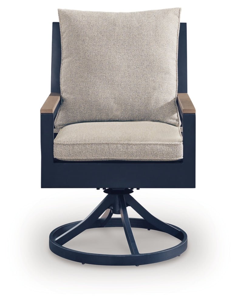 AshleyEast Beach Outdoor Swivel Chair with Cushion (Set of 2)