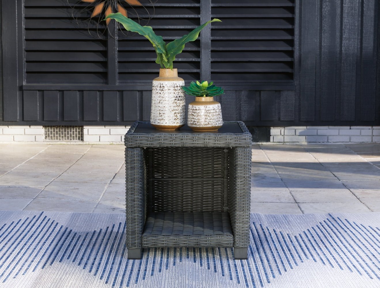 AshleyElite Park Outdoor Coffee Table with 2 End Tables