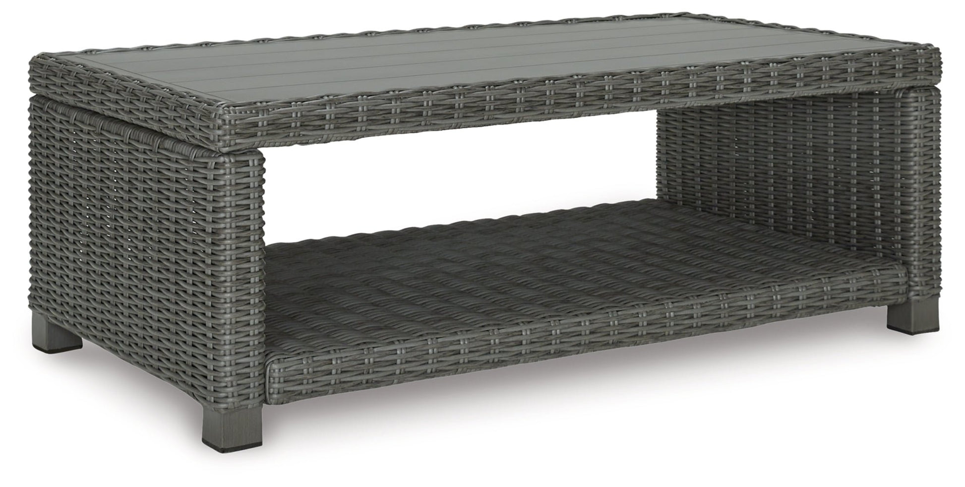 AshleyElite Park Outdoor Loveseat and 2 Lounge Chairs with Coffee Table