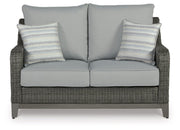 AshleyElite Park Outdoor Loveseat with Coffee Table