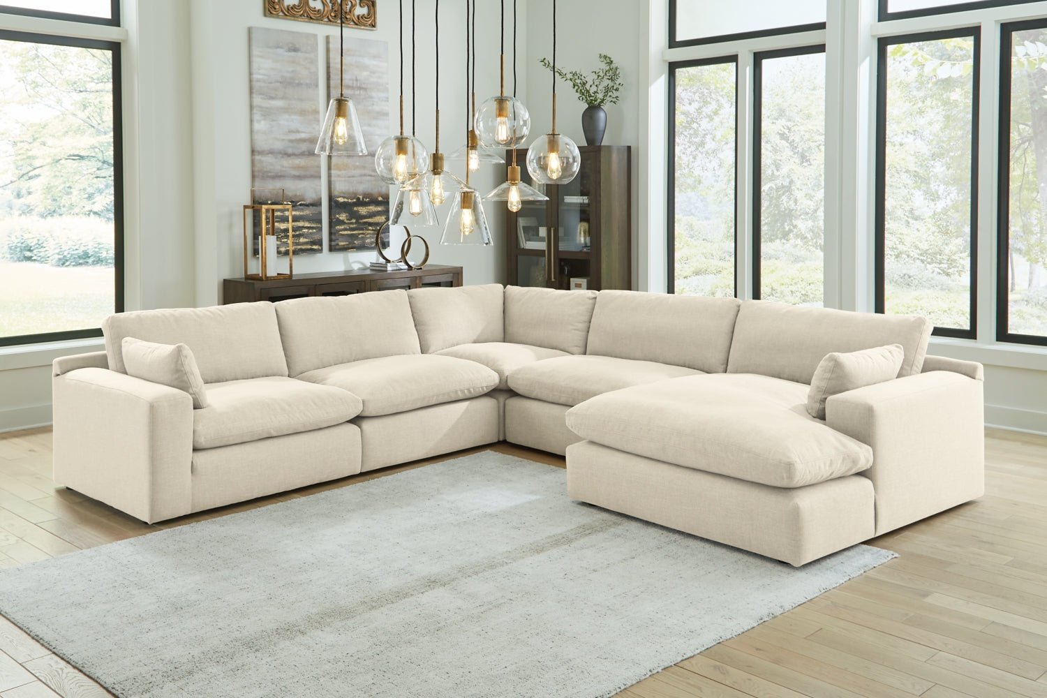 AshleyElyza 5 - Piece Sectional with Chaise