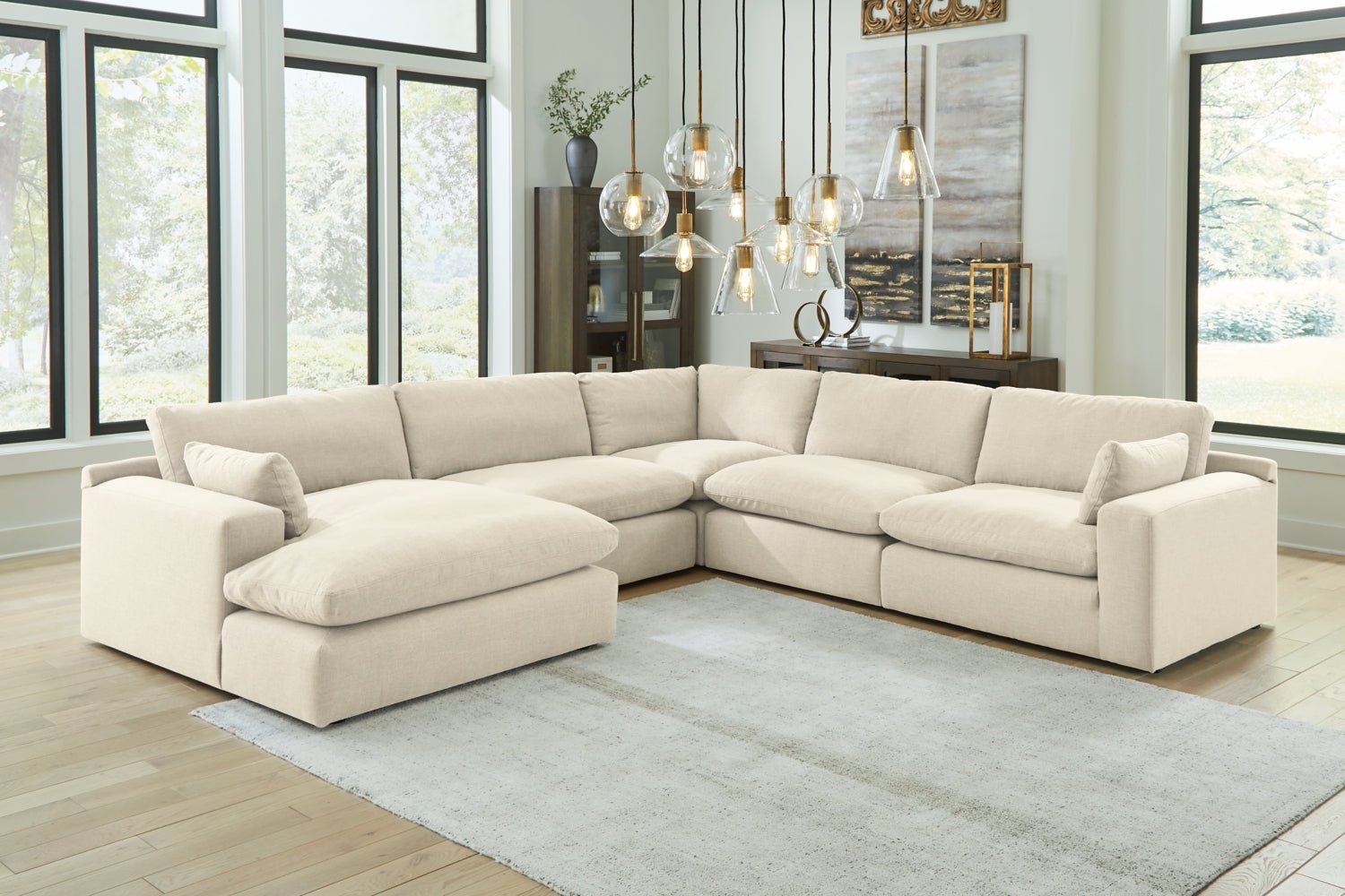 AshleyElyza 5 - Piece Sectional with Chaise