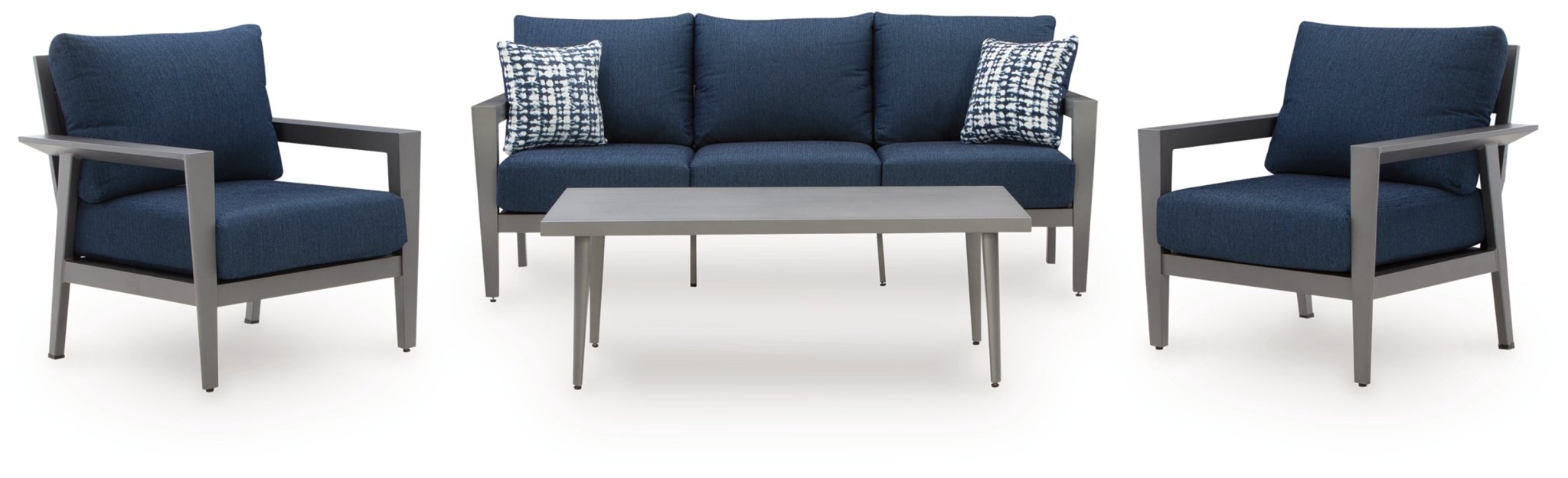 AshleyGali Outdoor Sofa/Chairs/Table Set (Set of 4)