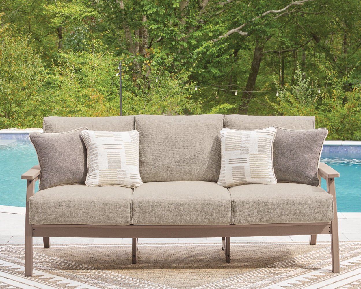AshleyGrover Beach Outdoor Sofa and Loveseat