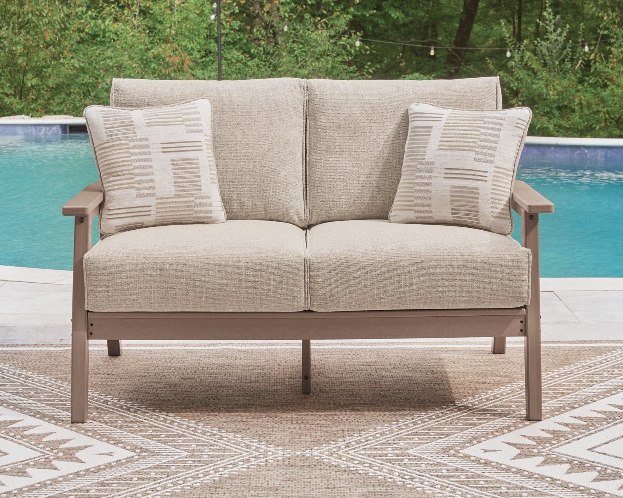 AshleyGrover Beach Outdoor Sofa and Loveseat