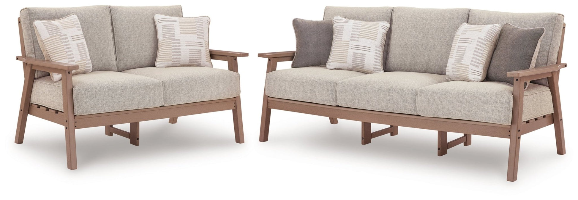 AshleyGrover Beach Outdoor Sofa and Loveseat