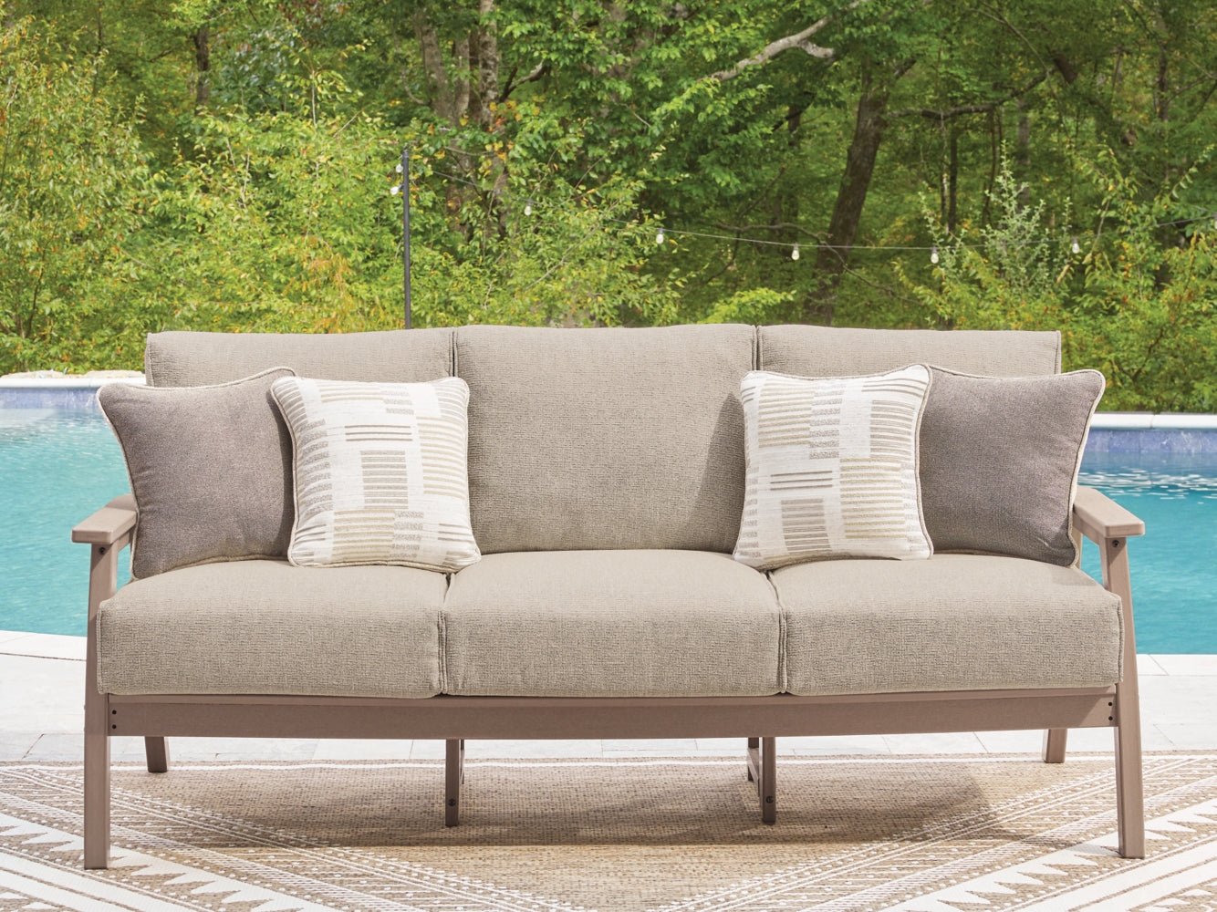 AshleyGrover Beach Outdoor Sofa with Cushion