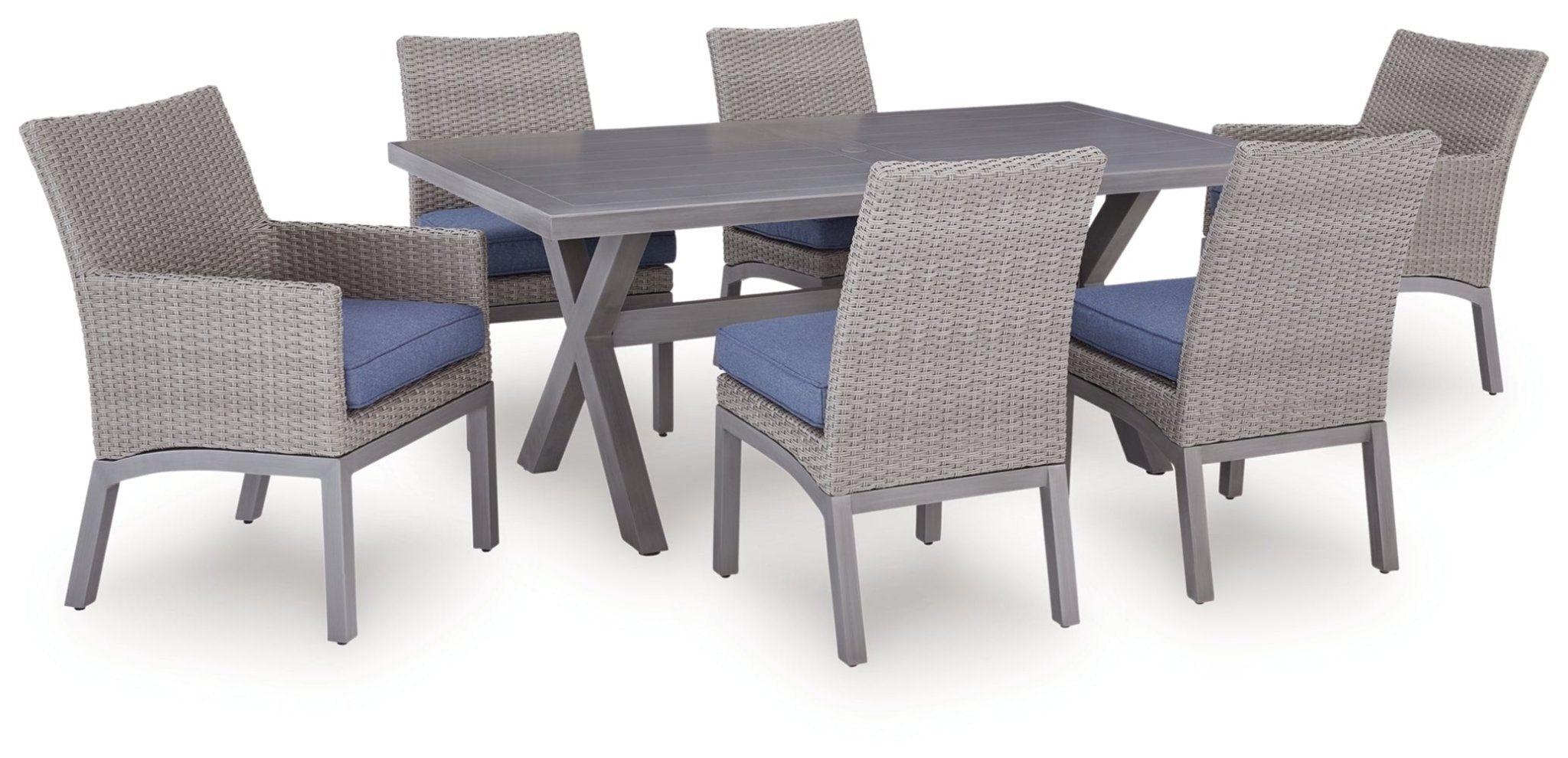 AshleyHalf Moon Beach Outdoor Dining Set