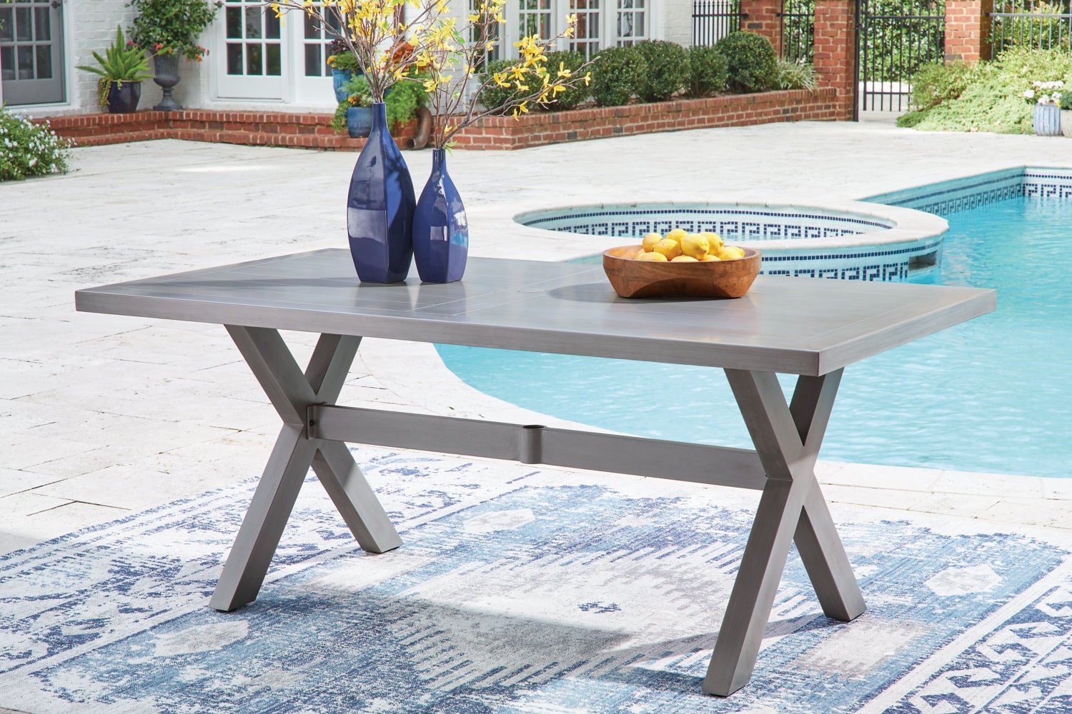 AshleyHalf Moon Beach Outdoor Dining Set