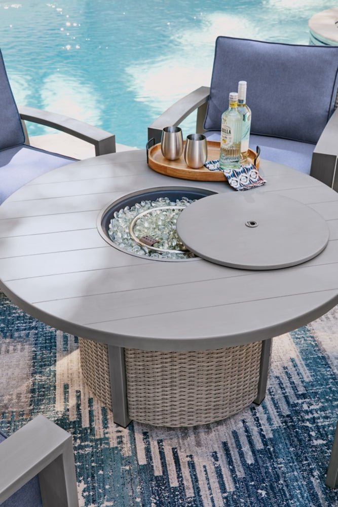 AshleyHalf Moon Beach Outdoor Fire Pit Table