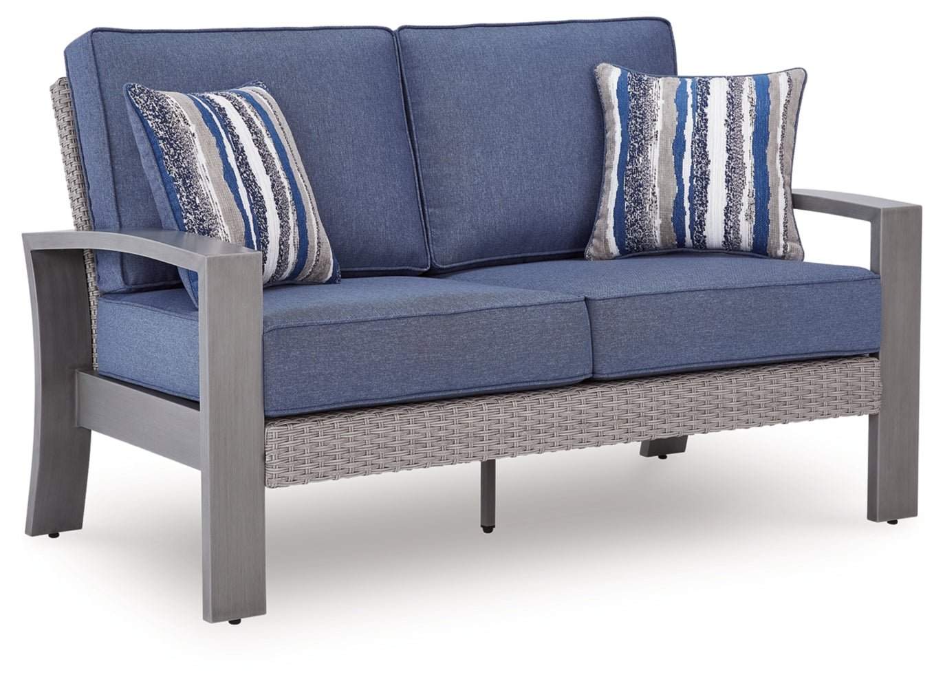AshleyHalf Moon Beach Outdoor Loveseat with Cushion