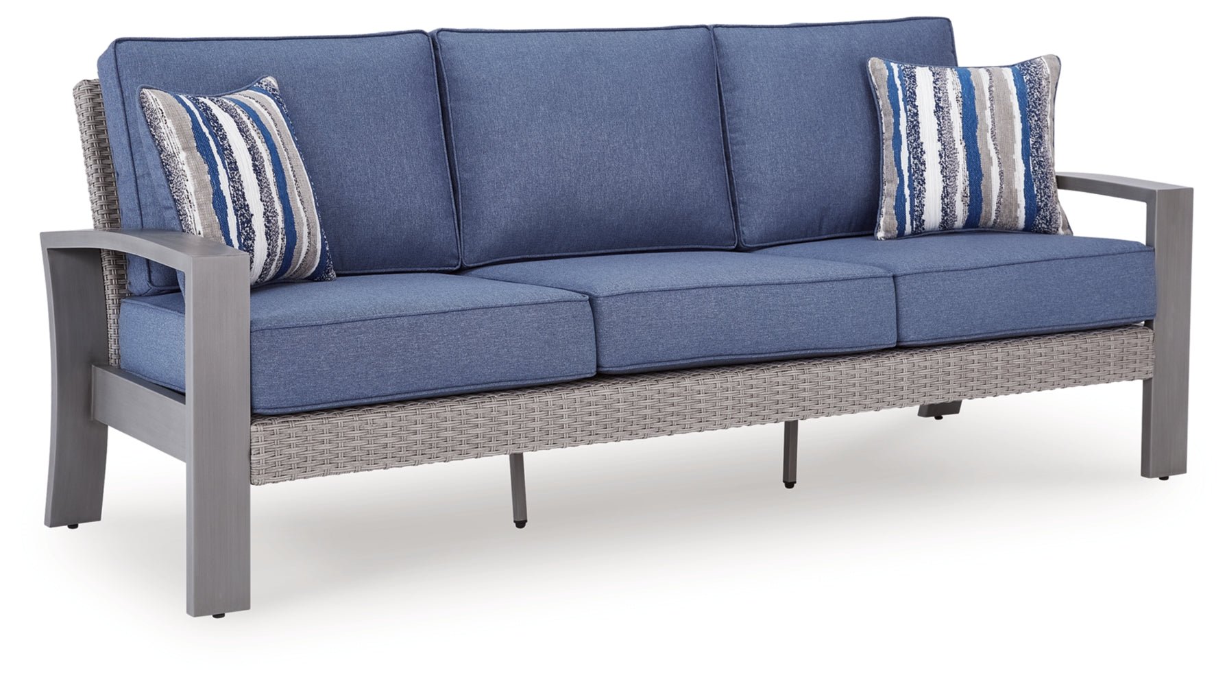 AshleyHalf Moon Beach Outdoor Sofa with Cushion