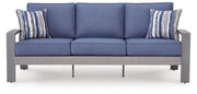 AshleyHalf Moon Beach Outdoor Sofa with Cushion
