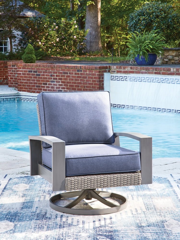 AshleyHalf Moon Beach Outdoor Swivel Lounge Chair with Cushion