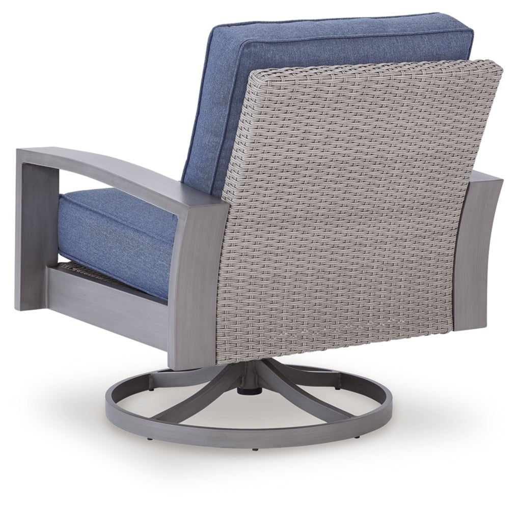 AshleyHalf Moon Beach Outdoor Swivel Lounge Chair with Cushion
