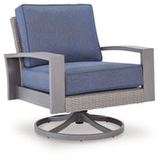 AshleyHalf Moon Beach Outdoor Swivel Lounge Chair with Cushion