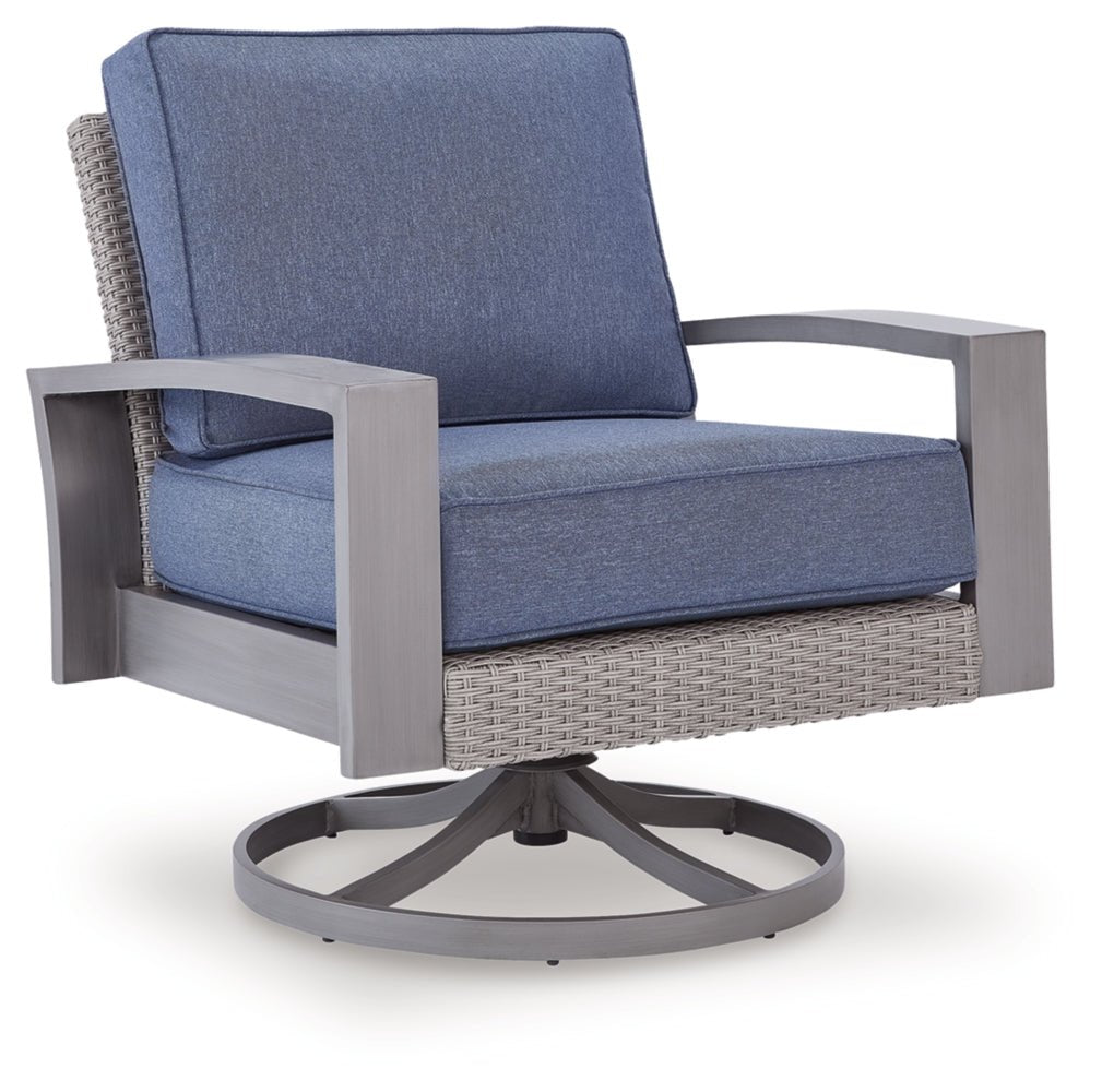 AshleyHalf Moon Beach Outdoor Swivel Lounge Chair with Cushion