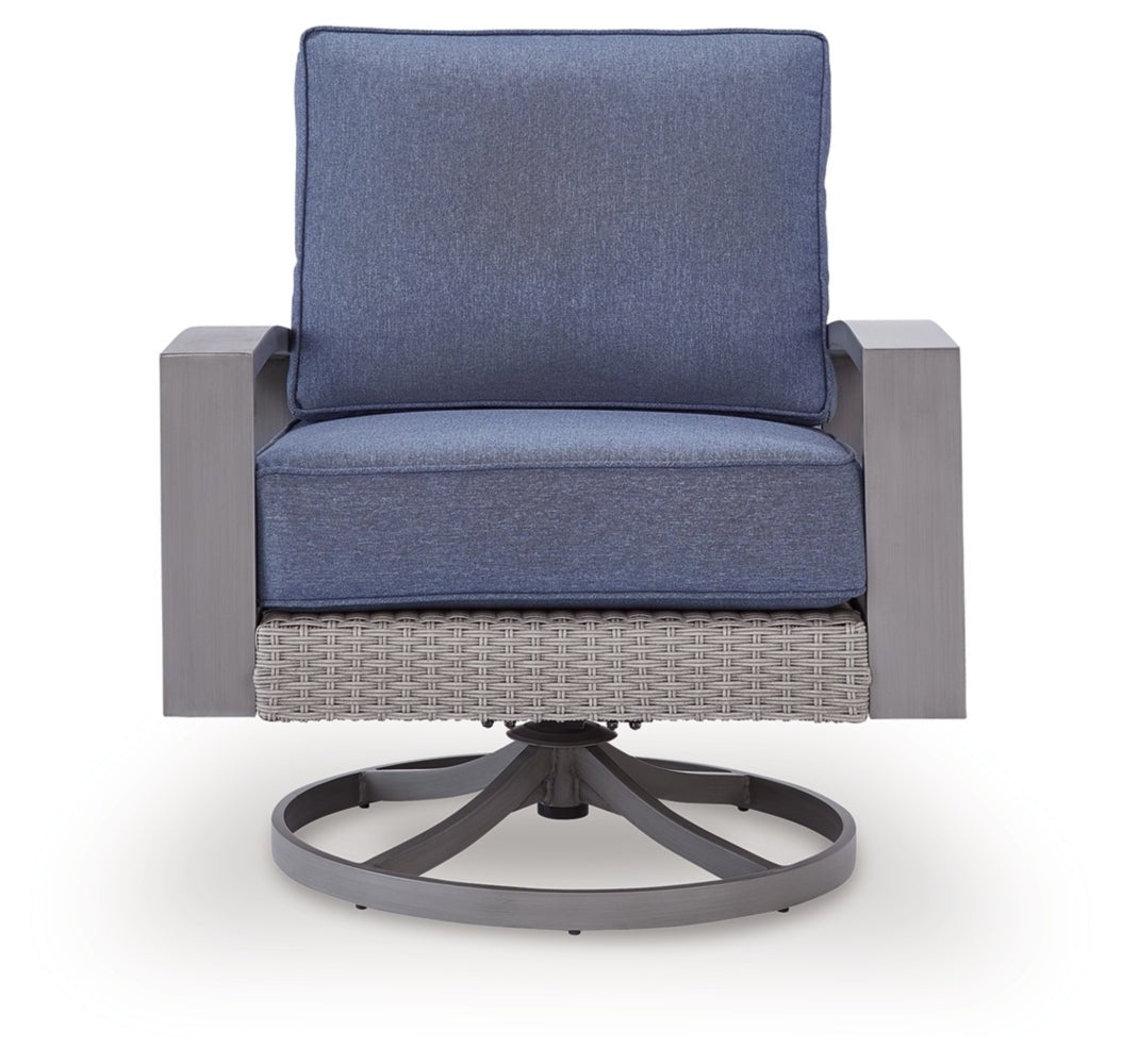 AshleyHalf Moon Beach Outdoor Swivel Lounge Chair with Cushion