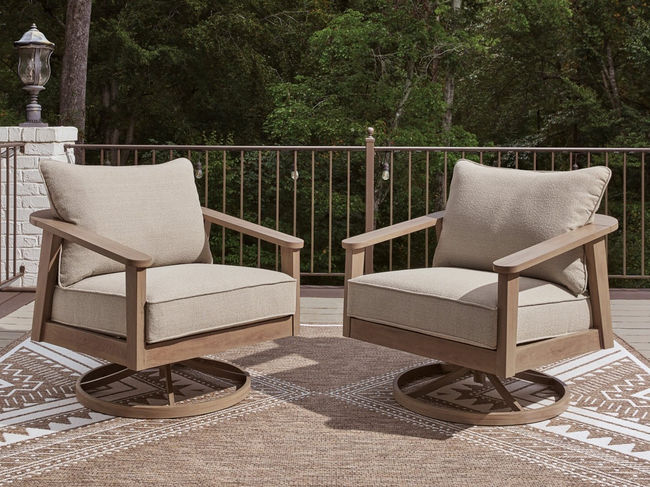 AshleyHarmony Headlands Outdoor Swivel Lounge with Cushion