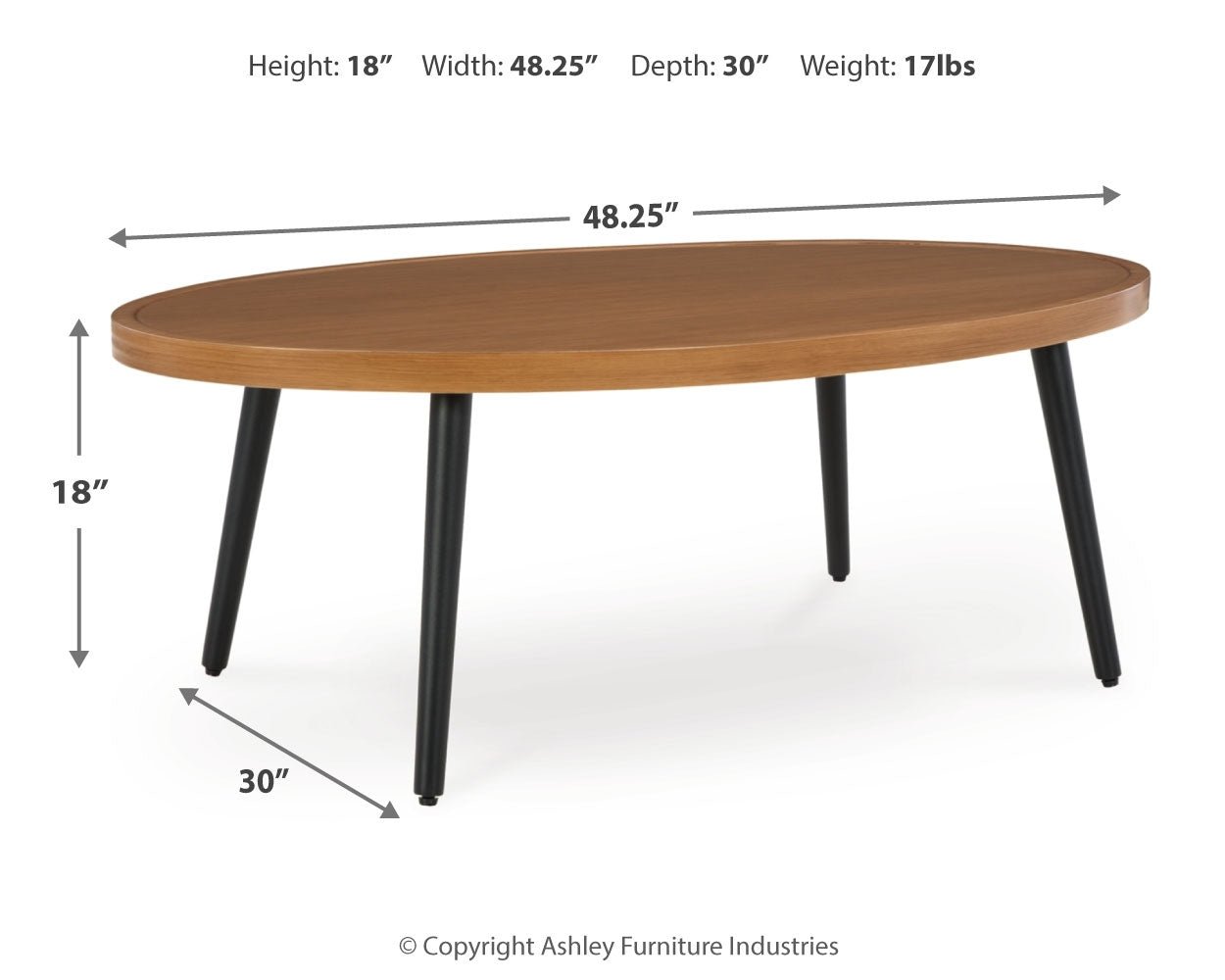AshleyHorizon Hall Outdoor Coffee Table