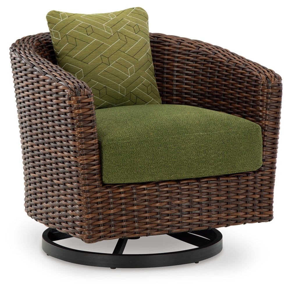 AshleyHorizon Hall Outdoor Sofa and 2 Chairs with Coffee Table